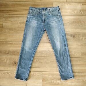 AG Adriano Goldschmied Light Blue Straight Jeans 27R